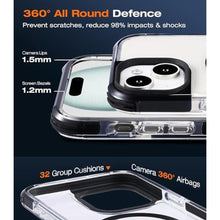 Load image into Gallery viewer, Tigowos for iPhone 15 Bumper Case Fits MagSafe 15FT Drop Resistant Anti-Yellowing Heavy Duty Shockproof Back Cover Fits iPhone 15 Phone Cases 6.1", Clear, ClearB_7419
