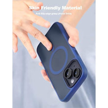 Load image into Gallery viewer, Tigowos for iPhone 15 Plus&amp;iPhone 14 Plus Phone Case Fits MagSafe 10FT Drop Resistant Matte Skin Feeling Back Cover for iPhone 15 Plus&amp;iPhone 14 Plus CaseDeep Blue_1651
