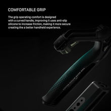 Load image into Gallery viewer, Tilta Xeno Top Handle for Filmmakers &amp; Cameras- Black | Aluminum Alloy and Silicone Build | 1/4-20 Threads w/Locating Points | Safety Release Pin | Comfortable Handling (1/4"-20 w/Locating Pins)_7920
