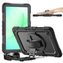 Load image into Gallery viewer, Timecity for Case for Samsung Galaxy Tab A11+ Plus/ A9+ Plus 11 inch, Heavy Duty Full-Body Protective with Screen Protector, Rotating Stand/Handle and Shoulder Strap &amp; Pencil Holder - Black, BlackBlack_1
