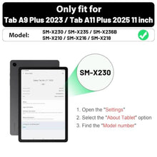 Load image into Gallery viewer, Timecity for Case for Samsung Galaxy Tab A11+ Plus/ A9+ Plus 11 inch, Heavy Duty Full-Body Protective with Screen Protector, Rotating Stand/Handle and Shoulder Strap &amp; Pencil Holder - Black, BlackBlack_7376
