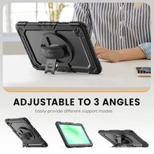 Load image into Gallery viewer, Timecity for Case for Samsung Galaxy Tab A11+ Plus/ A9+ Plus 11 inch, Heavy Duty Full-Body Protective with Screen Protector, Rotating Stand/Handle and Shoulder Strap &amp; Pencil Holder - Black, BlackBlack_7378

