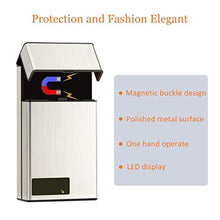 Load image into Gallery viewer, Timed Lock Box Time Locking Small Container with 999 Hours LCD Display Portable Locking Box with Timer Lock for Storage Break Bad Habits Credit card, Cash, Key,Medication, Silver_1636
