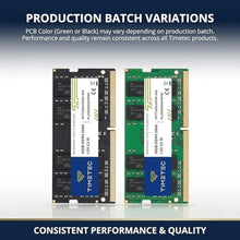 Load image into Gallery viewer, Timetec 32GB KIT (2x16GB) DDR4 2666MHz (PC4-2666V) PC4-21300 SODIMM Laptop RAM 260-Pin 1.2V CL19 Non-ECC Unbuffered Memory Module for Laptop, Notebook, Mini PC, All-in-One_8070
