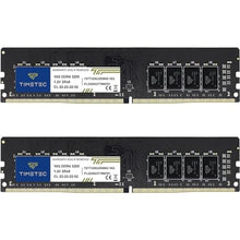 Load image into Gallery viewer, Timetec 32GB KIT (2x16GB) DDR4 3200MHz (PC4-3200AA) PC4-25600 UDIMM Desktop RAM 288-Pin 1.2V CL22 Non-ECC Unbuffered DIMM Memory Module Upgrade, Black_8083
