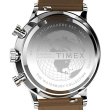 Load image into Gallery viewer, Timex Men's Waterbury Classic 40mm Watch - Brown Strap Black Dial Stainless Steel Case_7181
