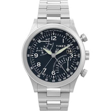 Load image into Gallery viewer, Timex Men's Waterbury Traditional Fly Back Chronograph 43mm Watch - Stainless Steel Bracelet Blue Dial Stainless Steel Case, StainlessSteel_1
