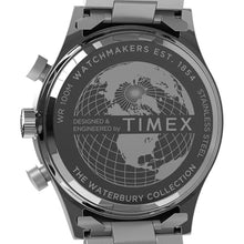 Load image into Gallery viewer, Timex Men's Waterbury Traditional Fly Back Chronograph 43mm Watch - Stainless Steel Bracelet Blue Dial Stainless Steel Case, StainlessSteel_7176
