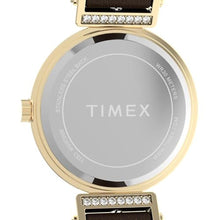 Load image into Gallery viewer, Timex Women's Main Street 31mm Watch - Black Strap Silver Dial Gold-Tone Case, BlackGoldToneSilver_7206

