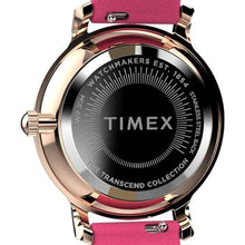 Load image into Gallery viewer, Timex Women's Transcend 31mm Watch - Pink Strap Silver-Tone Dial Rose Gold-Tone Case, PinkSilverToneRoseGoldTone_7167
