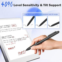 Load image into Gallery viewer, TiMOVO EMR Stylus Pen Compatible with Remarkable 2, Digital Stylus for Remarkable with Eraser, Tilt, 4096 Sensitivity, Palm Rejection, Title Support Pen for EMR Devices, Black_2124
