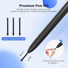 Load image into Gallery viewer, TiMOVO EMR Stylus Pen Compatible with Remarkable 2, Digital Stylus for Remarkable with Eraser, Tilt, 4096 Sensitivity, Palm Rejection, Title Support Pen for EMR Devices, Black_2127
