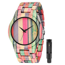 Load image into Gallery viewer, Tiong Colored Wooden Men's Watch, Quartz Movement dial, Casual Sports Watch_1
