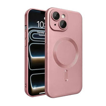 Load image into Gallery viewer, TKJSQ Magnetic Case for iPhone 15, Luxury Soft Matte Metallic Luster, Built-in Camera Lens Protector, Slim Lightweight Shockproof Phone Cover, Pink_1
