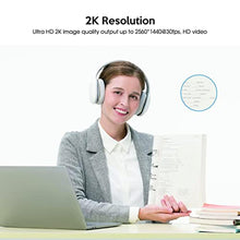 Load image into Gallery viewer, TOALLIN AI Auto-Tracking 2K Webcam, AI Gesture-Control Auto Framing Webcam with Microphone, 2X Zoom USB Webcam for Live Streaming, Video Conferencing and Online Class, Compatible with Mac and PC_6912
