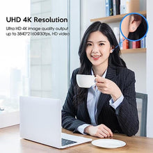 Load image into Gallery viewer, TOALLIN GC80 4K Auto Tracking Webcam, AI Tracking by Gesture Control, Streaming Webcam with Dual Microphones, Image Stabilization, PTZ Web Camera for Online Video Calls_6706
