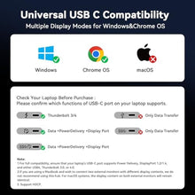 Load image into Gallery viewer, TobenONE 18 in 1 Laptop Docking Station 3 Monitors,Triple 4K HDMI,9 USB C/A, GreydockingstationforWindows_683

