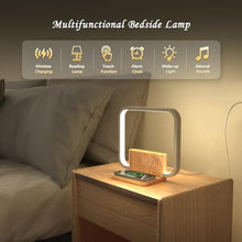 Load image into Gallery viewer, Toiysyy Sunrise Alarm Clock for Heavy Sleepers with Wireless Charger, Wake Up Light, Sleep Aid with 10 Nature Sounds for Bedroom, White Noise Sound Machine for Adults, 3 Way Dimmable Touch Table Lamp, Cream_6051
