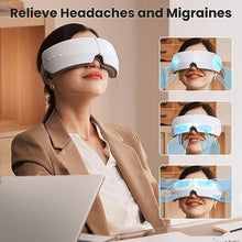 Load image into Gallery viewer, TOLOCO Eye Massager with Heat,Bluetooth Music,Compression,Electric Adjustable Eye Massager,Improve Sleep,Holiday,Birthday,Christmas Gifts Eye Mask for Women Men, White_950
