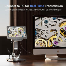 Load image into Gallery viewer, TOMLOV DM201 SE 7'' LCD Digital Microscope 1200X, 1080P Coin Microscope Magnifier for Error Coins with Remote Control, 12MP Soldering Microscope for Adult, Compatible Windows/Mac OS, 32GB_1262
