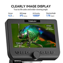 Load image into Gallery viewer, TOMLOV DM4 Pro Digital Microscope | 4.3" LCD Digital Microscope 1000x, IPS Screen, PC View, Windows Compatible(Work with iPhones)_1378
