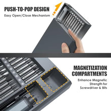 Load image into Gallery viewer, Tomorotec 68-in-1 Mini Precision Electric Screwdriver Kit: S2 Steel Bits, Adjustable Torque, OLED Display &amp; Rechargeable Battery for Electronics, Gadgets and More - Effortless Repairs and Maintenance_8318
