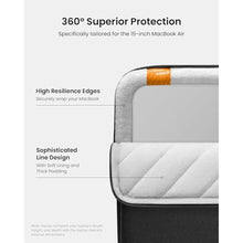 Load image into Gallery viewer, tomtoc 360 Protective Laptop Sleeve Kit for 15-inch MacBook Air M5/A3448, Black_7748
