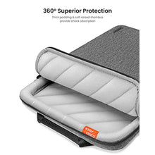 Load image into Gallery viewer, tomtoc Tablet Shoulder Bag For New 11 Inch iPad Pro M4 &amp; iPad Air M2 2024, 10.9-Inch iPad 10 &amp; Air 5, 10.2-In iPad 9, 360 Protection Cordura FABric Tablet Sleeve Carrying Case, Gray_1019
