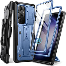 Load image into Gallery viewer, TONGATE for Samsung Galaxy S23 Ultra Case, [Built-in Slide Camera Cover &amp; Screen Protector] [2 Front Frame] Military Grade Shockproof S23 Ultra Phone Case with Kickstand &amp; Belt-Clip 6.8", Blue, EBlue_1
