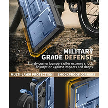 Load image into Gallery viewer, TONGATE for Samsung Galaxy S23 Ultra Case, [Built-in Slide Camera Cover &amp; Screen Protector] [2 Front Frame] Military Grade Shockproof S23 Ultra Phone Case with Kickstand &amp; Belt-Clip 6.8", Blue, EBlue_7792
