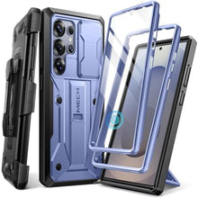 Load image into Gallery viewer, TONGATE Stand for Samsung Galaxy S25 Ultra Case,[Military Drop Protection] [2 Front Frames &amp; Slide Camera Cover] S25 Ultra Case with Screen Protector &amp; Belt Clip, Blue Purple_1
