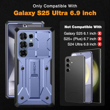 Load image into Gallery viewer, TONGATE Stand for Samsung Galaxy S25 Ultra Case,[Military Drop Protection] [2 Front Frames &amp; Slide Camera Cover] S25 Ultra Case with Screen Protector &amp; Belt Clip, Blue Purple_600
