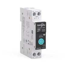 Load image into Gallery viewer, TONGOU DIY 1P+N Smart Wi-Fi Switch, Work with Alexa and Google Assistant for Voice Control, 16A with Energy Monitor, Smart Life/Tuya APP Remote Control, Timer Functions, DIN Rail Mounted,FCC Certified, White_1
