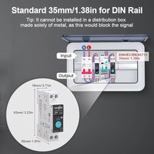 Load image into Gallery viewer, TONGOU DIY 1P+N Smart Wi-Fi Switch, Work with Alexa and Google Assistant for Voice Control, 16A with Energy Monitor, Smart Life/Tuya APP Remote Control, Timer Functions, DIN Rail Mounted,FCC Certified, White_1319

