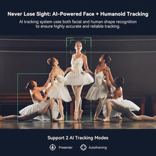 Load image into Gallery viewer, TONGVEO 4K NDI PTZ Camera AI Auto-Tracking 20X Optical Zoom HDMI IP Live Streaming SDI USB3.0 PoE LAN Supports for Church Worship Event Video Conference YouTube OBS vMix Zoom Teams and More, Midnight_180
