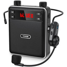 Load image into Gallery viewer, TONOR Voice Amplifier Wireless Microphone 25W, Portable Voice Amplifier for Teachers with Bluetooth Headset Mic, Portable Speaker Megaphone 25 m/82ft for Classroom, Training, Teaching, Yoga, K12, Black_1
