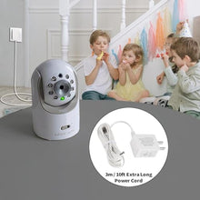 Load image into Gallery viewer, Tonton 10FT Replacement Power Cord Adapter Compatible with Infant-Optics DXR-8 / DXR-8 Pro Baby Camera Official Charger Just for Camera Unit (Not Compatible with Monitor Unit), White_1419

