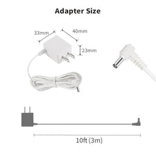 Load image into Gallery viewer, Tonton 10FT Replacement Power Cord Adapter Compatible with Infant-Optics DXR-8 / DXR-8 Pro Baby Camera Official Charger Just for Camera Unit (Not Compatible with Monitor Unit), White_1420
