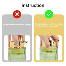 Load image into Gallery viewer, Tonxus Green Glass Foaming Soap Dispenser, GreenGold_1793

