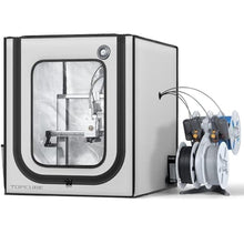 Load image into Gallery viewer, TOPCUBE 3D Printer Enclosure for Bambu Lab A1, Upgraded Large Size Enclosure with LED Light, Fireproof Waterproof Dustproof Noise Reduction Constant Temperature 3D Printer Cover, 580X670X670MM, Grey_1
