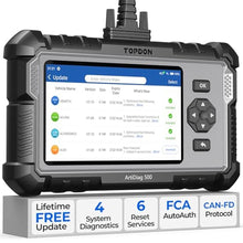 Load image into Gallery viewer, TOPDON AD500 OBD2 Scanner Car Code Reader Scan Tool, Engine ABS SRS Transmission Diagnostics Tool, Oil/Throttle/SAS/TPMS/BMS/EPB Reset Car Scanner, Free Upgrade for DIY, grey_1
