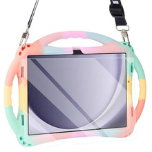 Load image into Gallery viewer, TopEsct Kid's Case for Samsung Galaxy Tab A9 Plus 11" 2023 - Silicon Shockproof Cover with Screen Protector &amp; Strap(Rainbow)_1
