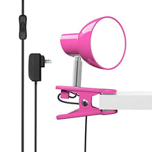 Load image into Gallery viewer, TOPMB LED Clip on lamp,5W Super Bright Reading Light, 330 Rotation Small Lamp with Clamp on Desk/Table/Bed Headboard/Cupboard Home Lighting, Modern and Save Space Illumination Powerful Lamp Pink_1
