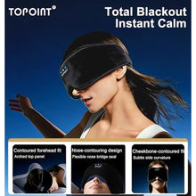 Load image into Gallery viewer, TOPOINT Sleep Mask with Headphones Bluetooth 5.4 Wireless, Sleep Headphones Earphones Earbuds with Microphone HD Speakers Music, Blackout Eye Mask for Sleeping Travel Meditation Men Women Cool Gadgets_924
