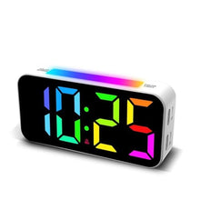 Load image into Gallery viewer, Topski Loud Alarm Clocks for Bedrooms Heavy Sleepers, Digital Bedside Clock with Night Light, Large Display, Dual Alarm, Snooze, Dimmable for Kids Teens Boys Girls, RgbandWhite_1
