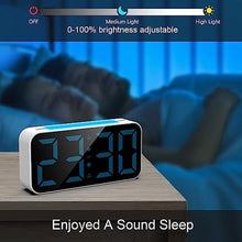 Load image into Gallery viewer, Topski Loud Alarm Clocks for Bedrooms Heavy Sleepers, Digital Bedside Clock with Night Light, Large Display, Dual Alarm, Snooze, Dimmable for Kids Teens Boys Girls, RgbandWhite_6801
