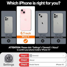 Load image into Gallery viewer, TORRAS 360 Rotatable Ring for iPhone 15 Case, [Compatible with MagSafe Stand] Magnetic Ring Holder [3X Military Grade Tested] Shockproof Translucent Slim Case for iPhone 15 Phone Case, Black_7578
