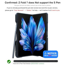 Load image into Gallery viewer, TORRAS 360 Spin Magnetic Stand for Galaxy Z Fold 7 Case with S Pen Holder, [MIL-Grade Hinge Protection] [Fit for Magsafe] [360 Kickstand &amp; Ring Holder], Armor Slim for Samsung Galaxy Z Fold 7, Black_4429
