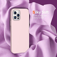 Load image into Gallery viewer, TORRAS iPhone 12 Pro Max Case, Non-Slippery Liquid Silicone Rubber, 8FT Shockproof Military-Grade Protection with Anti-Scratch Soft Microfiber Lining, [Love Series], Sand Pink_964
