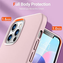 Load image into Gallery viewer, TORRAS iPhone 12 Pro Max Case, Non-Slippery Liquid Silicone Rubber, 8FT Shockproof Military-Grade Protection with Anti-Scratch Soft Microfiber Lining, [Love Series], Sand Pink, SandPink_2741
